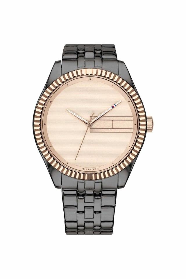 Womens Lee Light Rose Gold Dial Stainless Steel Analogue Watch TH1782084