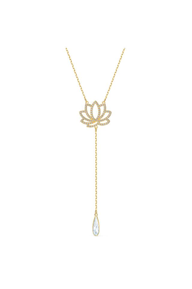 Lotus flower swarovski deals necklace