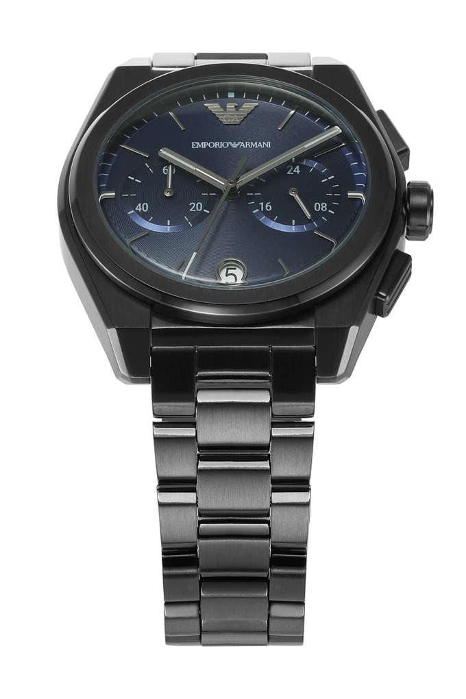 Buy EMPORIO ARMANI 43 mm Blue Dial Stainless Steel Chronograph Watch For  Men - AR11561I | Shoppers Stop