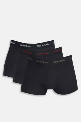 Solid Cotton Lycra Regular Fit Mens Trunks