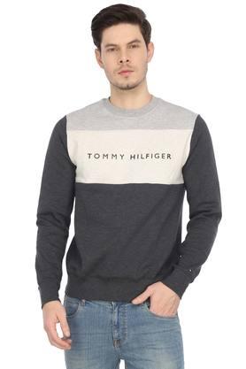 Mens black cheap tommy hilfiger sweatshirt