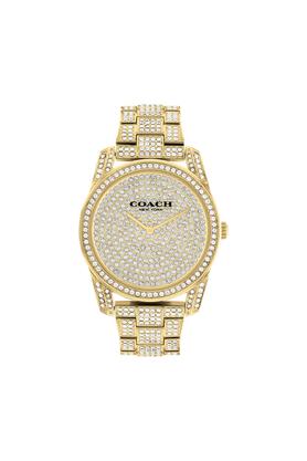 Gold coach discount watch with diamonds