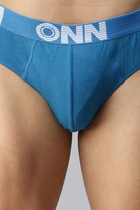 Buy ONN Multi Solid Cotton Men's Assorted Innerwear Briefs - Pack