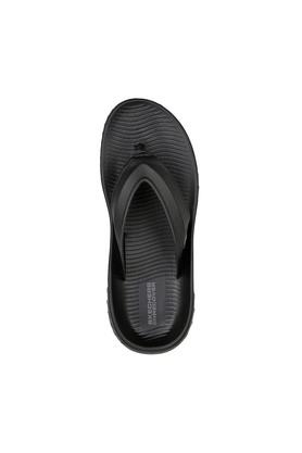 Buy SKECHERS Black Go Recover Fabric Regular Slipon Mens Slippers