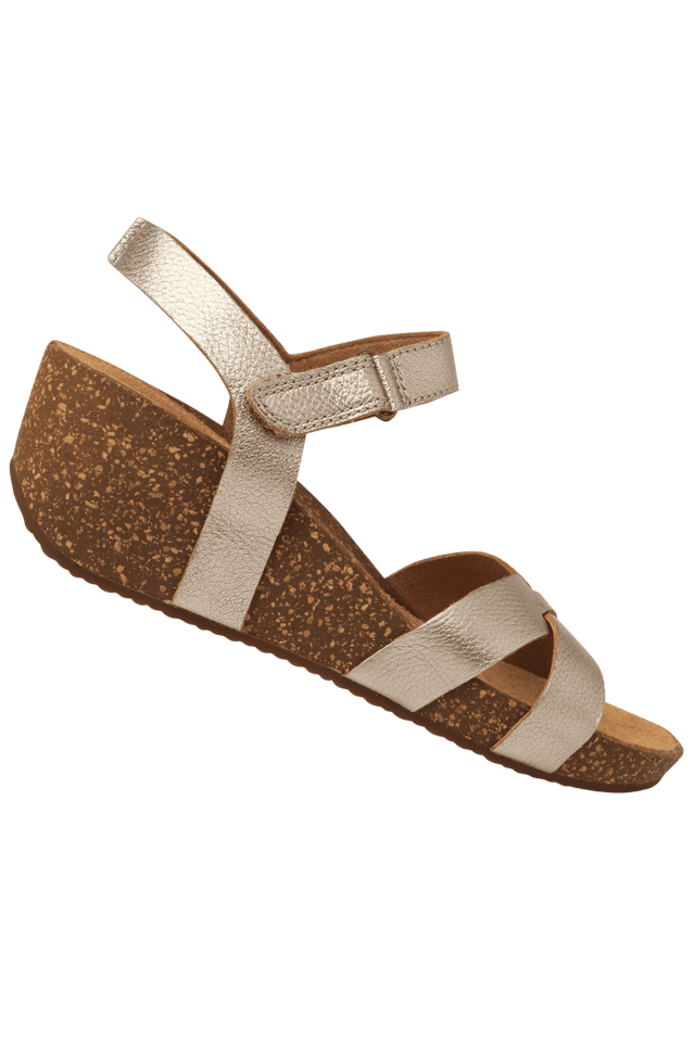 Clarks 2025 gold sandals