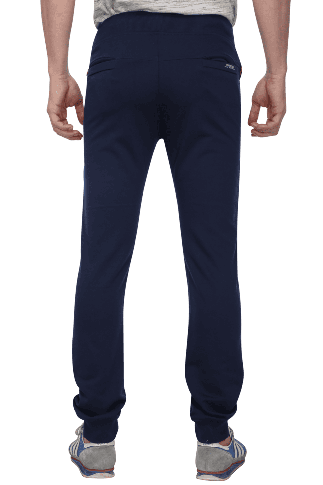 Buy Navy Solid Regular Fit Track Pants for Men | Status Quo