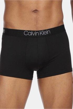 Buy CALVIN KLEIN UNDERWEAR Black Solid Nylon Stretch Men s Trunks