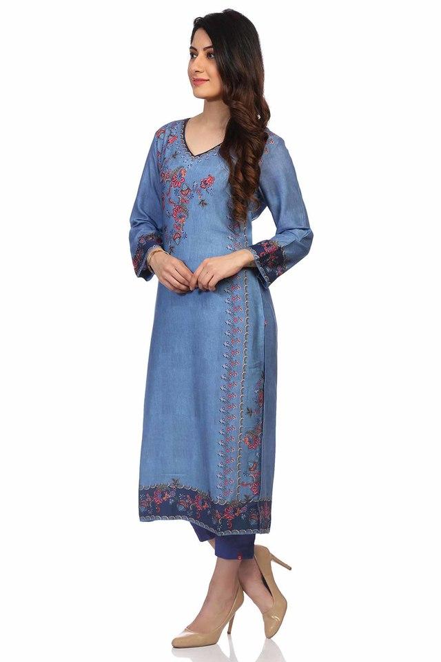 Kurta with jeans for on sale womens