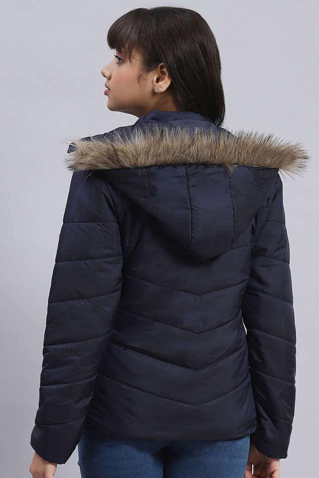 Girls jacket outlet with fur hood