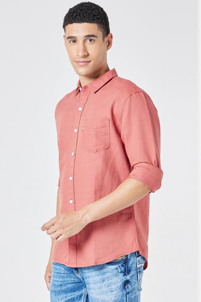 Buy LEVIS Solid Cotton Linen Blend Slim Fit Mens Casual Shirt | Shoppers  Stop