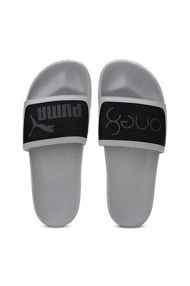 Puma store grey sliders