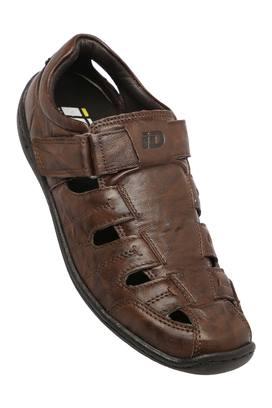 Buy ID Mens Leather Velcro Casual Sandals Shoppers Stop