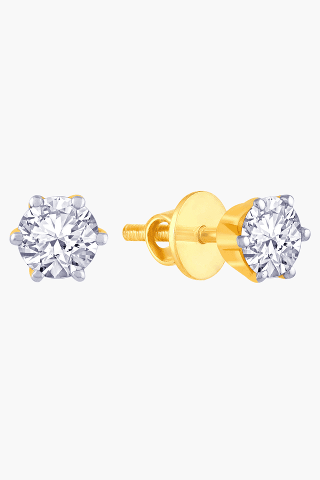 Malabar 1.4ct Rose Cut Diamond Stud Earrings Platinum