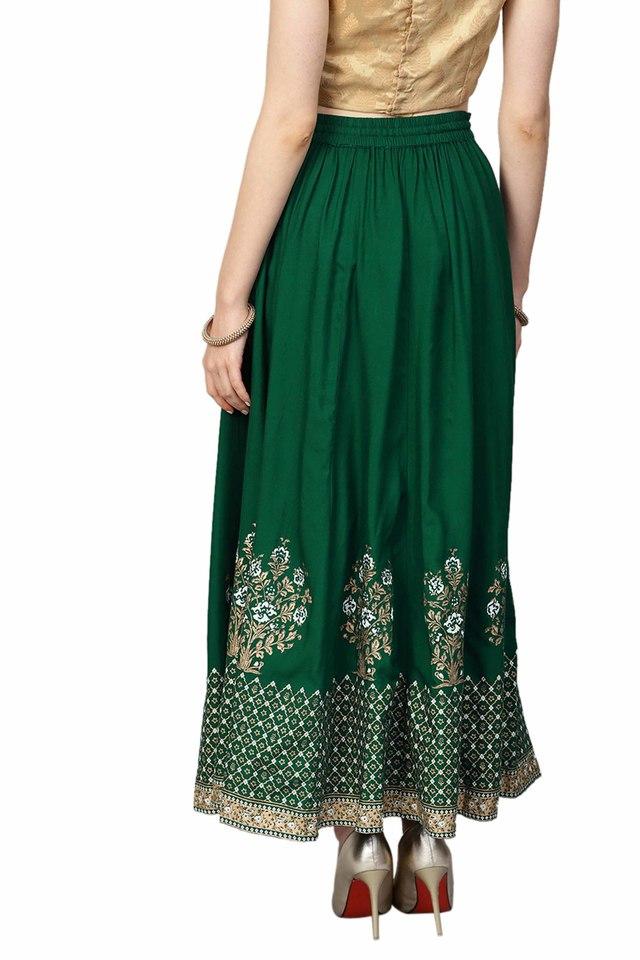 Green skirt cheap online india