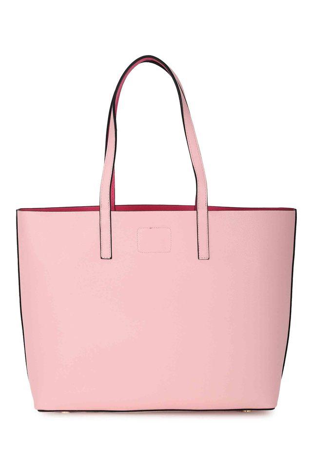 Buy VAN HEUSEN Pink Polyurethane Womens Casual Tote Handbags