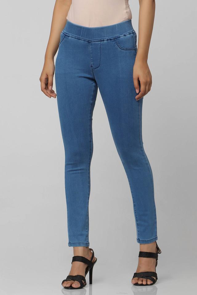 Skinny Fit Ankle Length Cotton Lycra Women's Jeans