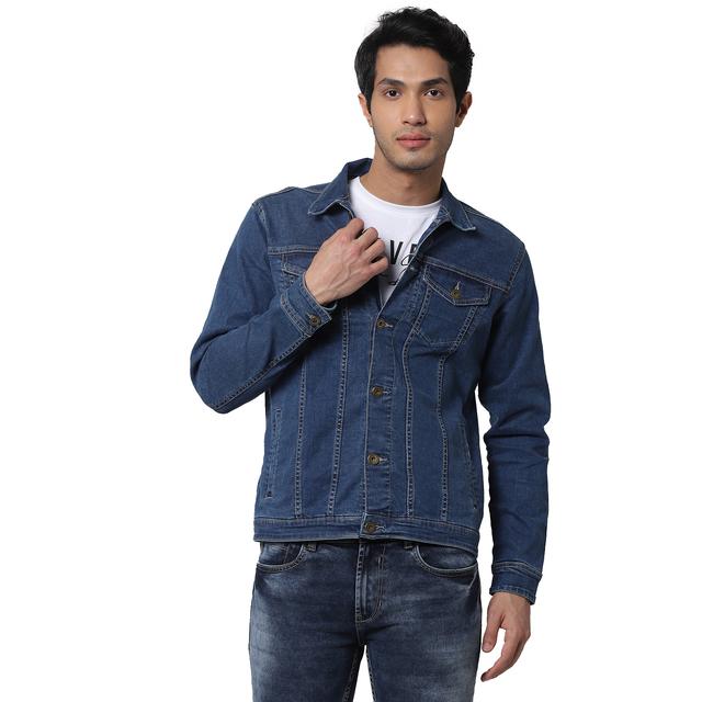 Louis Philippe Jeans Full Sleeve Solid Men Denim Jacket - Buy Louis  Philippe Jeans Full Sleeve Solid Men Denim Jacket Online at Best Prices in  India