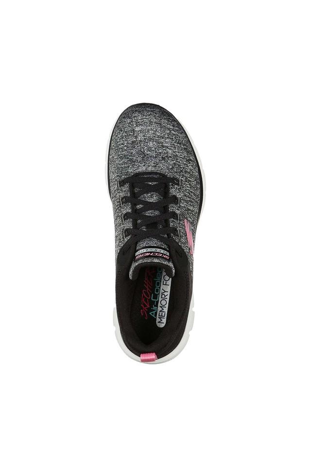 Ladies black lace hot sale up skechers