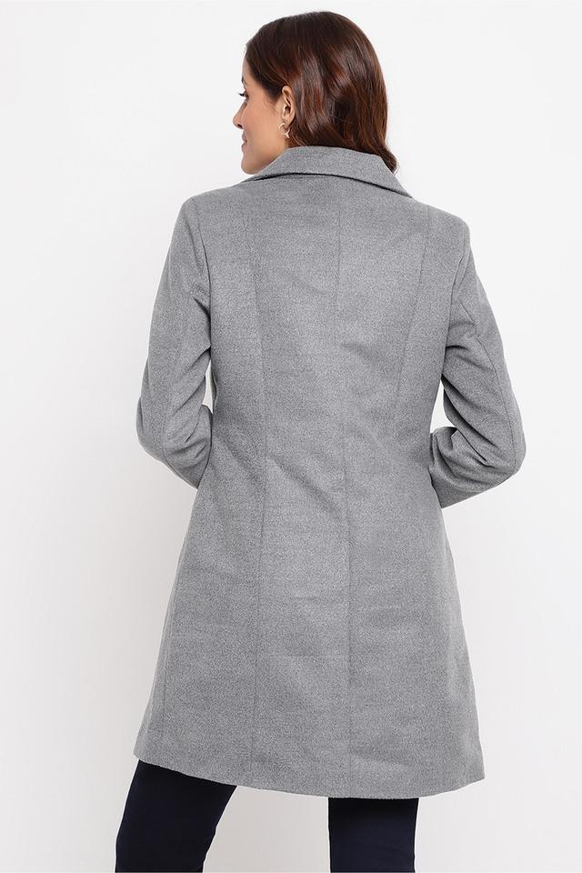 Ladies hot sale grey overcoat