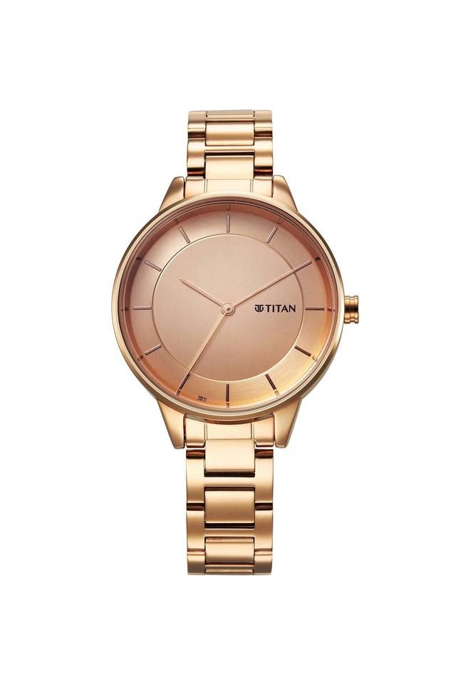 Titan rose gold watches hotsell