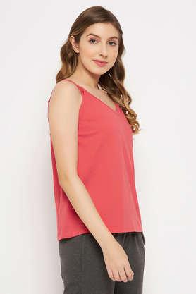 Buy CLOVIA Peach Feeding Cami Top in Peach Colour - Cotton Rich