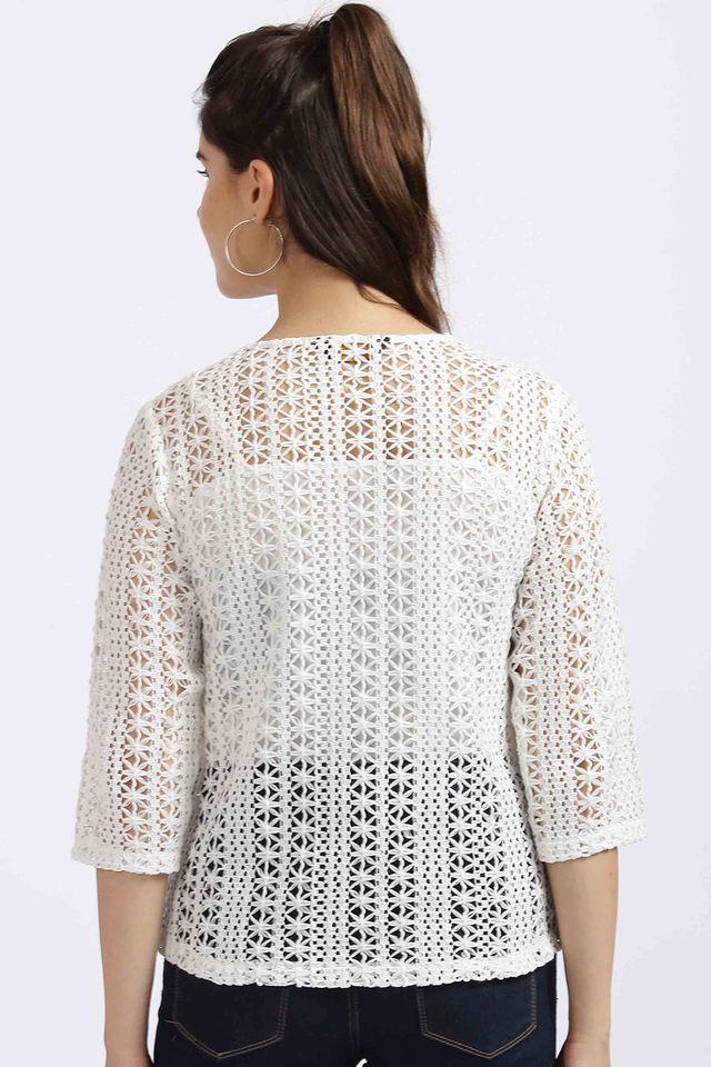 White best sale embroidered shrug