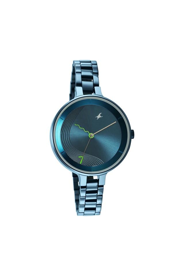 Buy FASTRACK Womens FT Stunners Blue Dial Stainless Steel Analog Watch Shoppers Stop