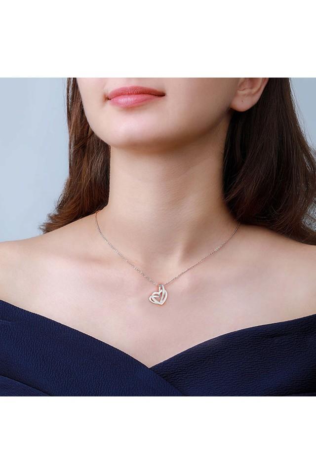 GIVA Sterling Silver Rose Gold Cloud of Love Necklace With Link Chain for  Womens and Girls: Buy GIVA Sterling Silver Rose Gold Cloud of Love Necklace  With Link Chain for Womens and