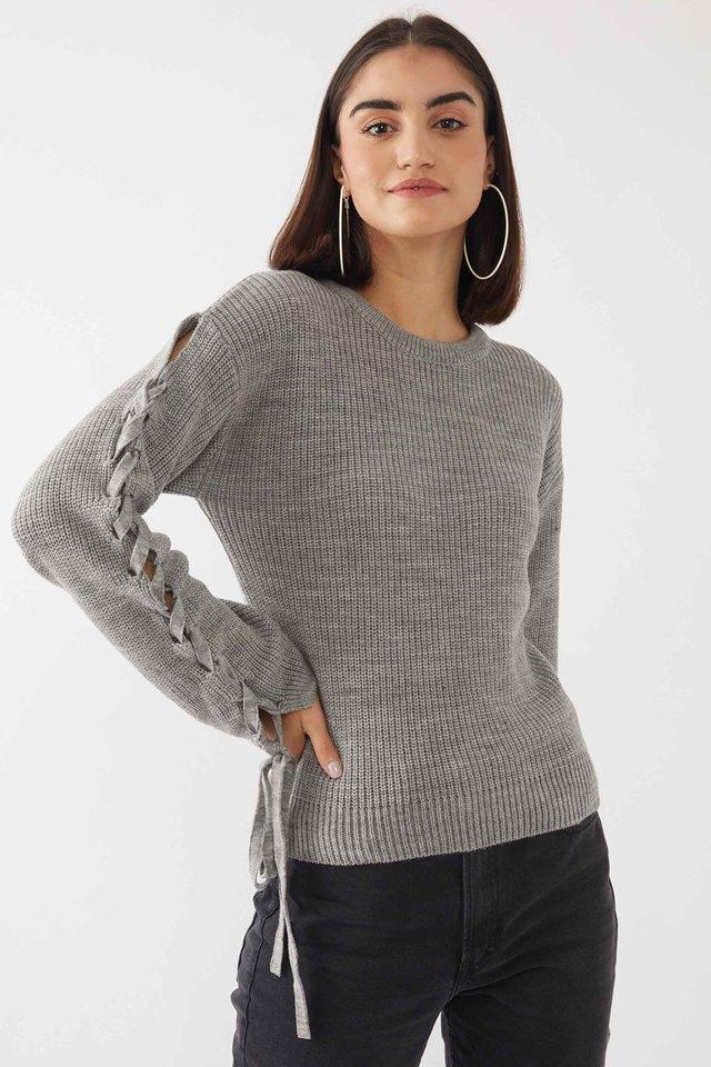 ZINK LONDON - Grey Pullover & Cardigan - Main 