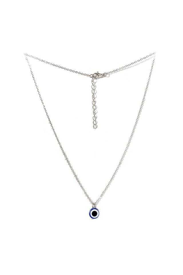 Sterling Silver Large Evil Eye Pendant