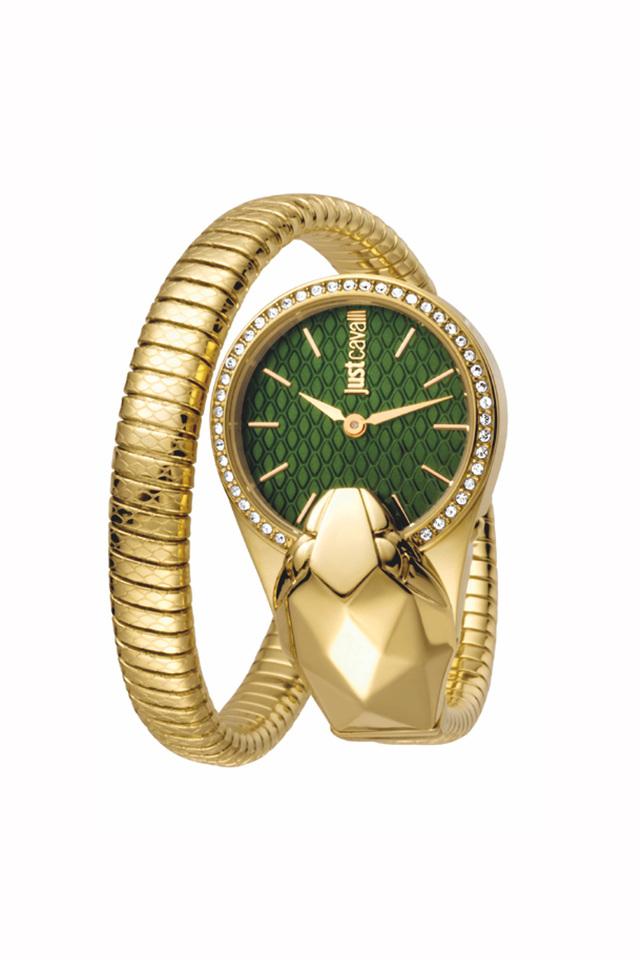 Buy JUST CAVALLI undefined Womens Green Dial Stainless Steel Analogue Watch Shoppers Stop