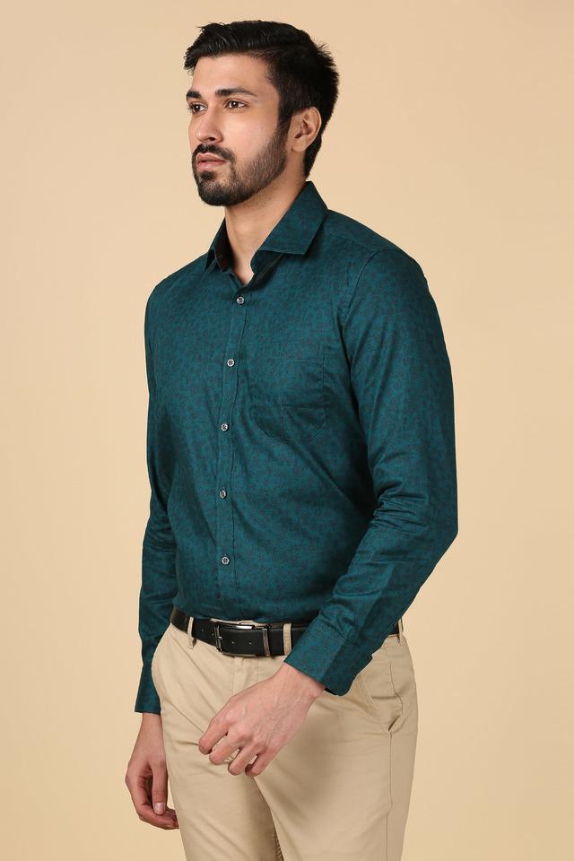 STOP -  Green Formal Shirts - Main