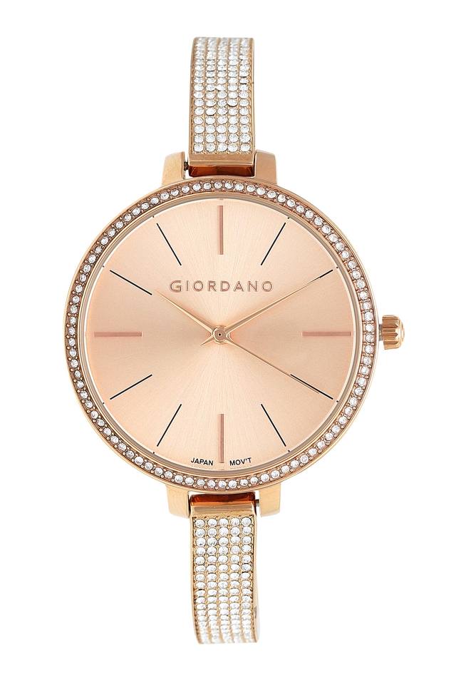 Womens Rose Gold Dial Analogue Watch GD 2025 22