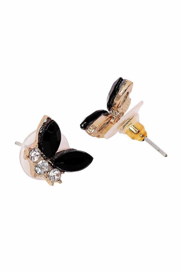 Louisette Jet Black Earrings S00 - Fashion Jewellery M00949