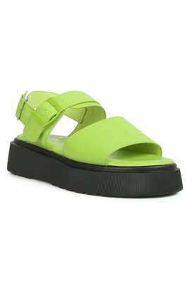 Platform best sale sandals neon