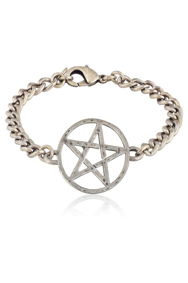 Mens Alloy Star Iron Chain Bracelet