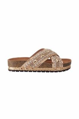 Platform slip best sale on sandals