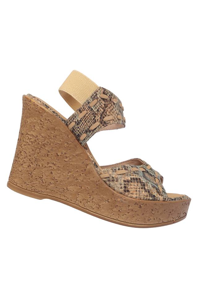 Snake skin wedge online heels