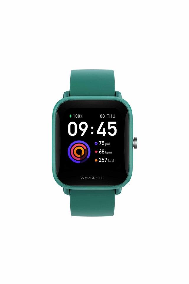 Buy AMAZFIT Unisex 41 mm Bip U Green Dial Silicone LCD Smart Watch