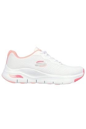 Buy SKECHERS White Arch Fit-Infinity Cool Mesh Lace Up Women's