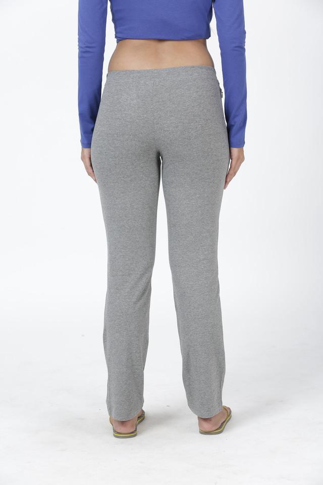 Buy ENAMOR Blue Melange Womens Basic Pull On Straight Leg Lounge