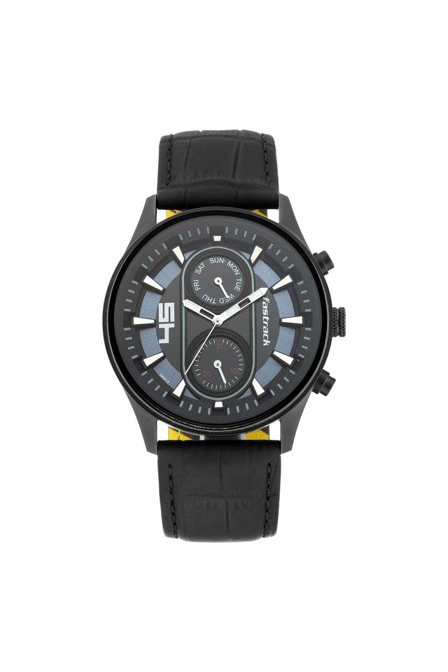 Fastrack black watch for on sale man