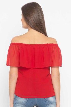 Buy ITI Red Womens Red Off Shoulder Top