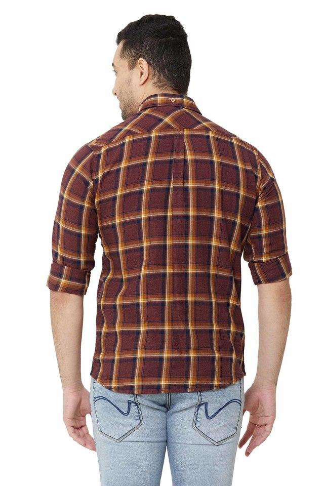 Buy online Brown Solid Denim Casual Shirt from shirts for Men by V2 Value &  Variety for ₹439 at 60% off | 2024 Limeroad.com