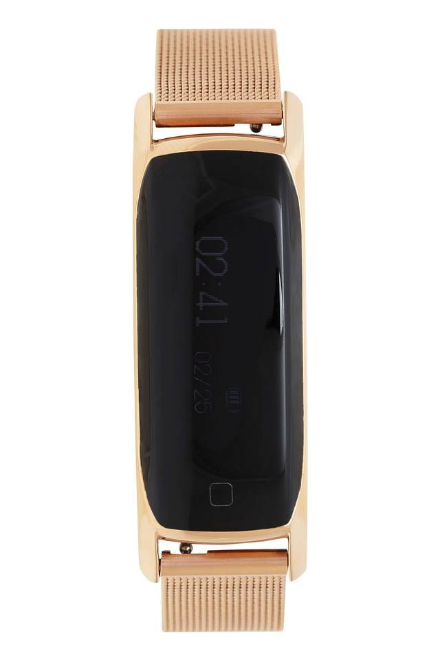 Unisex Gold Dial Stainless Steel Smart Watch TW00SOS07