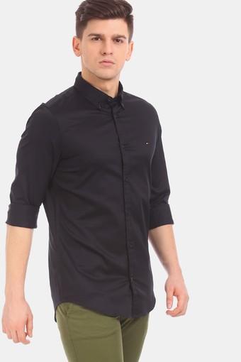 black hilfiger shirt