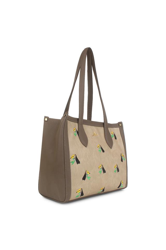 Leather tote bags sales with zipper closure