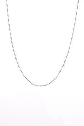 Silver ball and on sale chain necklace