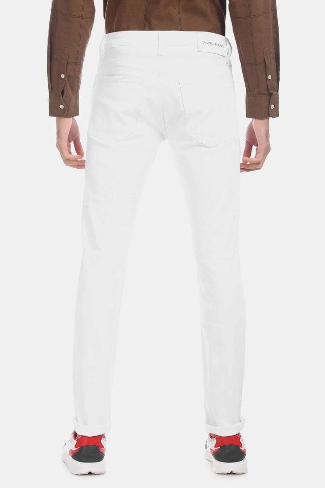 Calvin klein white deals jeans