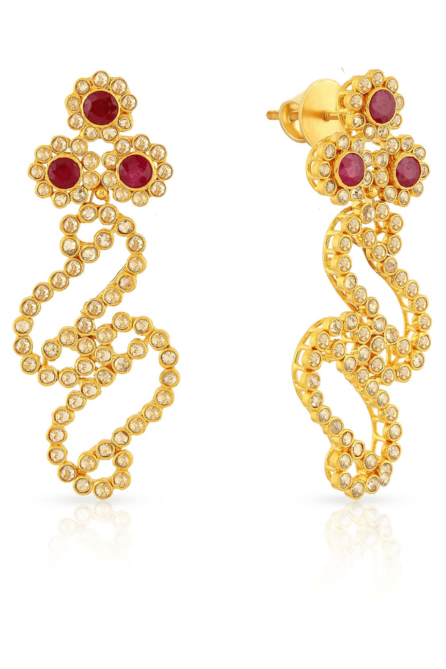 Buy MALABAR GOLD AND DIAMONDS Womens Era Uncut Diamond Earrings